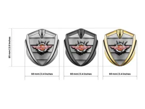 Emblem Silicon Badge Racing Look Glossy Finish